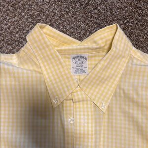 Brooks Brothers Yellow Casual Button Down Shirt
